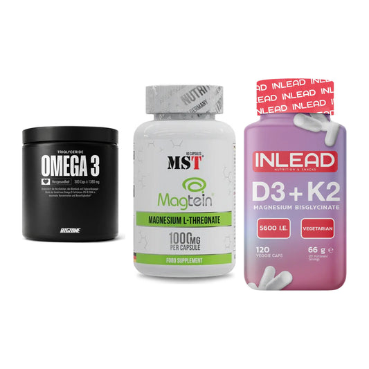 Herz & Gefäße: Big Zone Omega 3 + MST Magnesium + INLEAD Vitamin – alle enthaltenen Artikel