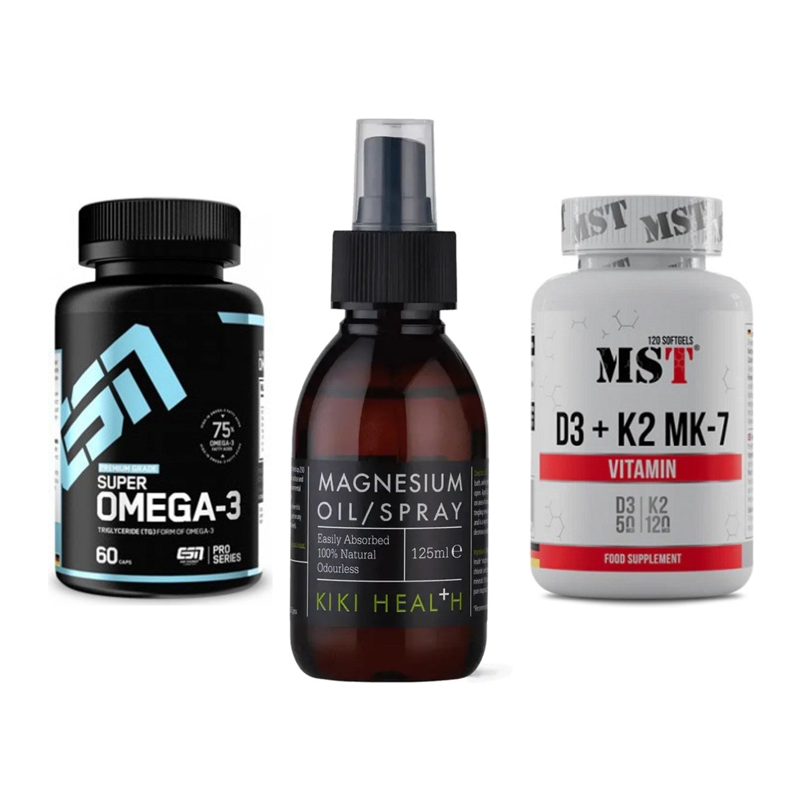 Herz & Gefäße: ESN Omega 3 + KIKI Health + MST Vitamin D3 – alle enthaltenen Artikel