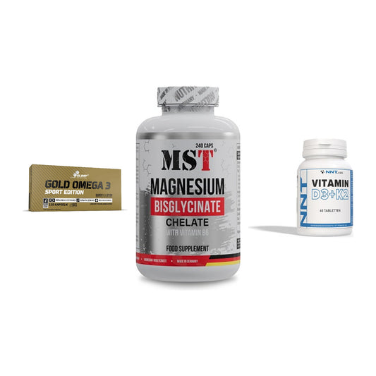 Herz & Gefäße: Olimp Omega 3 + MST Magnesium + NNT Vitamin – alle enthaltenen Artikel