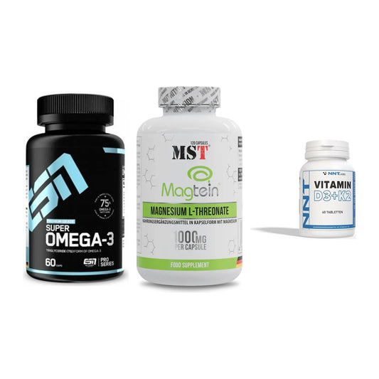 Herz & Gefäße: ESN Omega 3 + MST Magnesium + NNT Vitamin – alle enthaltenen Artikel