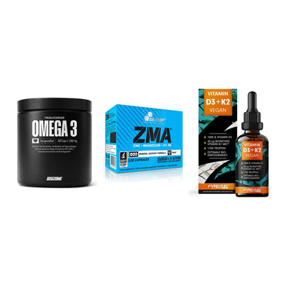 Herz & Gefäße: Big Zone Omega 3 + Olimp ZMA + ProFuel Vitamin – alle enthaltenen Artikel