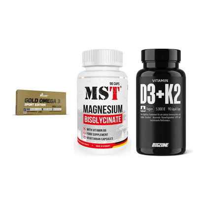 Herz & Gefäße: Olimp Omega 3 + MST Magnesium + Big Zone Vitamin – alle enthaltenen Artikel