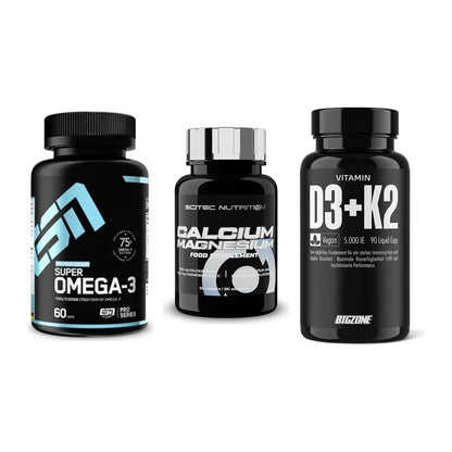 Herz & Gefäße: ESN Omega 3 + Scitec Calcium + Big Zone Vitamin – alle enthaltenen Artikel