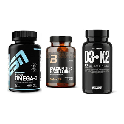 Herz & Gefäße: ESN Omega 3 + BioTech Calcium + Big Zone Vitamin – alle enthaltenen Artikel