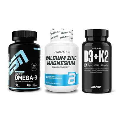 Herz & Gefäße: ESN Omega 3 + BioTech Calcium + Big Zone Vitamin – alle enthaltenen Artikel