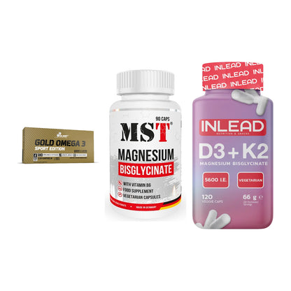 Herz & Gefäße: Olimp Omega 3 + MST Magnesium + INLEAD Vitamin – alle enthaltenen Artikel