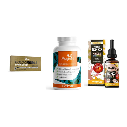 Herz & Gefäße: Olimp Omega 3 + ProFuel Magnesiu + ProFuel VITAMIN – alle enthaltenen Artikel
