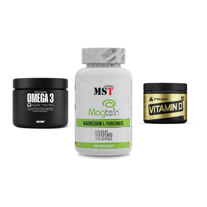 Herz & Gefäße: Big Zone Omega 3 + MST Magnesium + Peak Vitamin D – alle enthaltenen Artikel