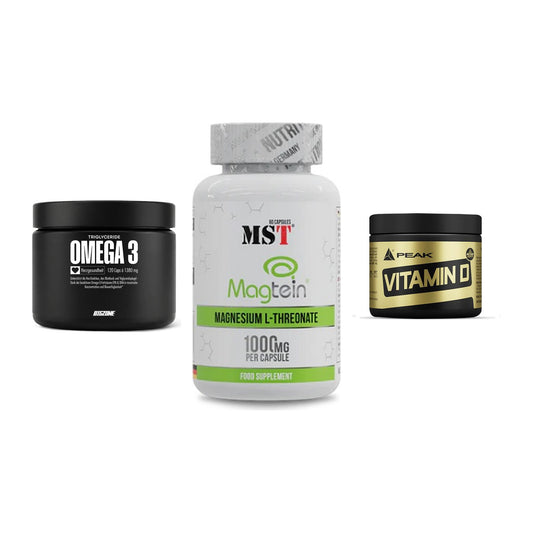 Herz & Gefäße: Big Zone Omega 3 + MST Magnesium + Peak Vitamin D – alle enthaltenen Artikel