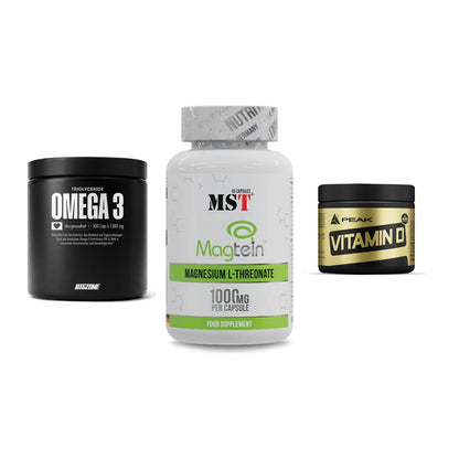 Herz & Gefäße: Big Zone Omega 3 + MST Magnesium + Peak Vitamin D – alle enthaltenen Artikel