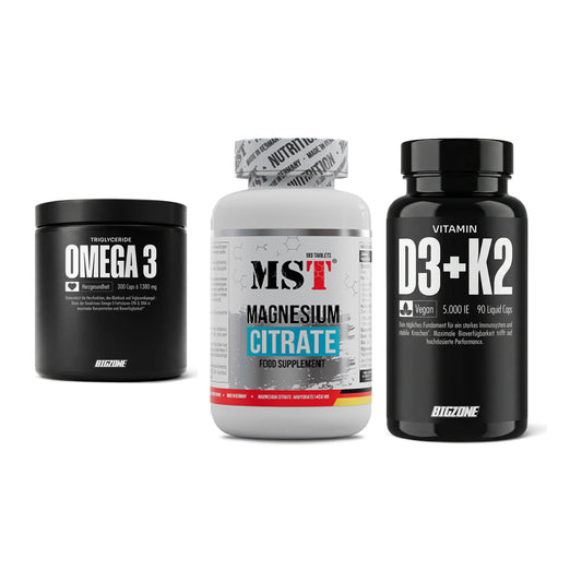 Herz & Gefäße: Big Zone Omega 3 + MST Magnesium + Big Zone Vitamin – alle enthaltenen Artikel