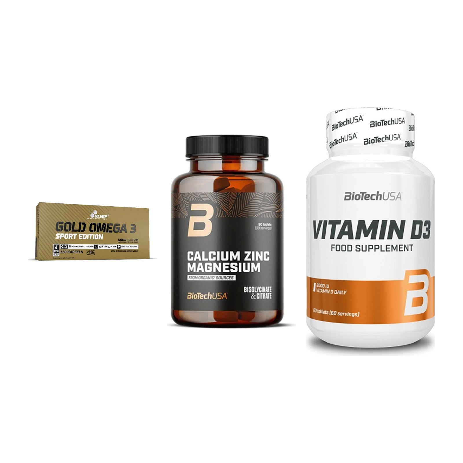 Herz & Gefäße: Olimp Omega 3 + BioTech Calcium + BioTech Vitamin – alle enthaltenen Artikel