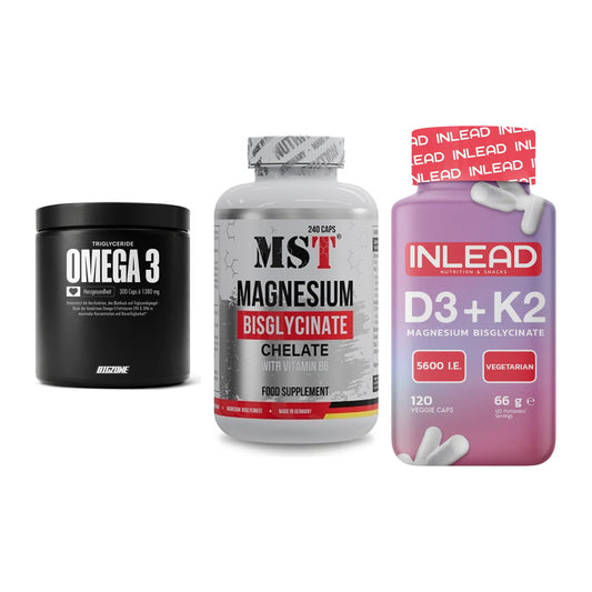 Herz & Gefäße: Big Zone Omega 3 + MST Magnesium + INLEAD Vitamin – alle enthaltenen Artikel