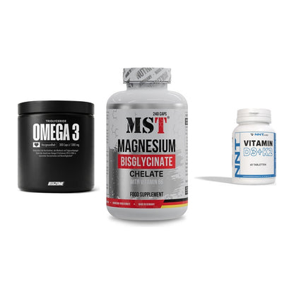 Herz & Gefäße: Big Zone Omega 3 + MST Magnesium + NNT Vitamin – alle enthaltenen Artikel