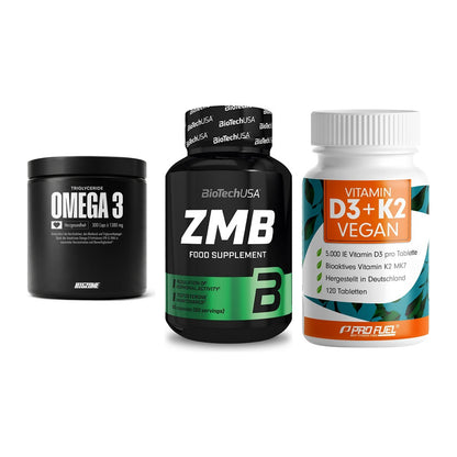 Herz & Gefäße: Big Zone Omega 3 + BioTech ZMB + ProFuel Vitamin – alle enthaltenen Artikel
