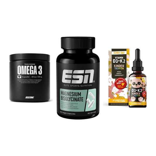 Herz & Gefäße: Big Zone Omega 3 + ESN Magnesium + ProFuel VITAMIN – alle enthaltenen Artikel