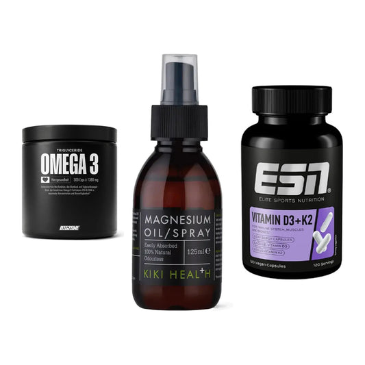 Herz & Gefäße: Big Zone Omega 3 + KIKI Health + ESN Vitamin D3 – alle enthaltenen Artikel