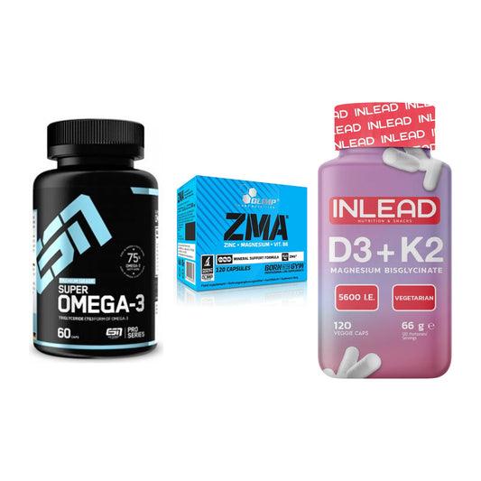 Herz & Gefäße: ESN Omega 3 + Olimp ZMA + INLEAD Vitamin – alle enthaltenen Artikel