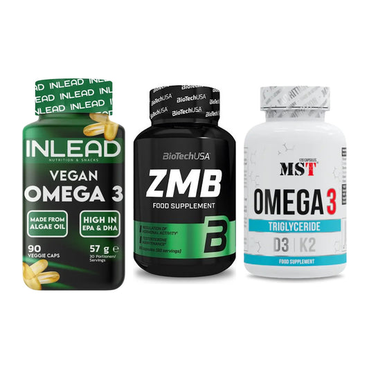 Herz & Gefäße: INLEAD Vegan + BioTech ZMB + MST Omega 3 500 – alle enthaltenen Artikel