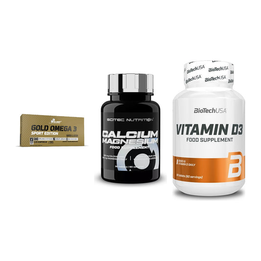 Herz & Gefäße: Olimp Omega 3 + Scitec Calcium + BioTech Vitamin – alle enthaltenen Artikel