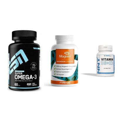 Herz & Gefäße: ESN Omega 3 + ProFuel Magnesiu + NNT Vitamin – alle enthaltenen Artikel