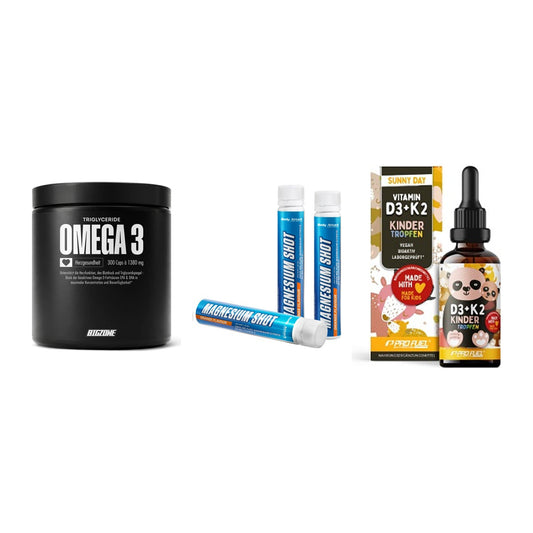 Herz & Gefäße: Big Zone Omega 3 + Body Attack + ProFuel VITAMIN – alle enthaltenen Artikel