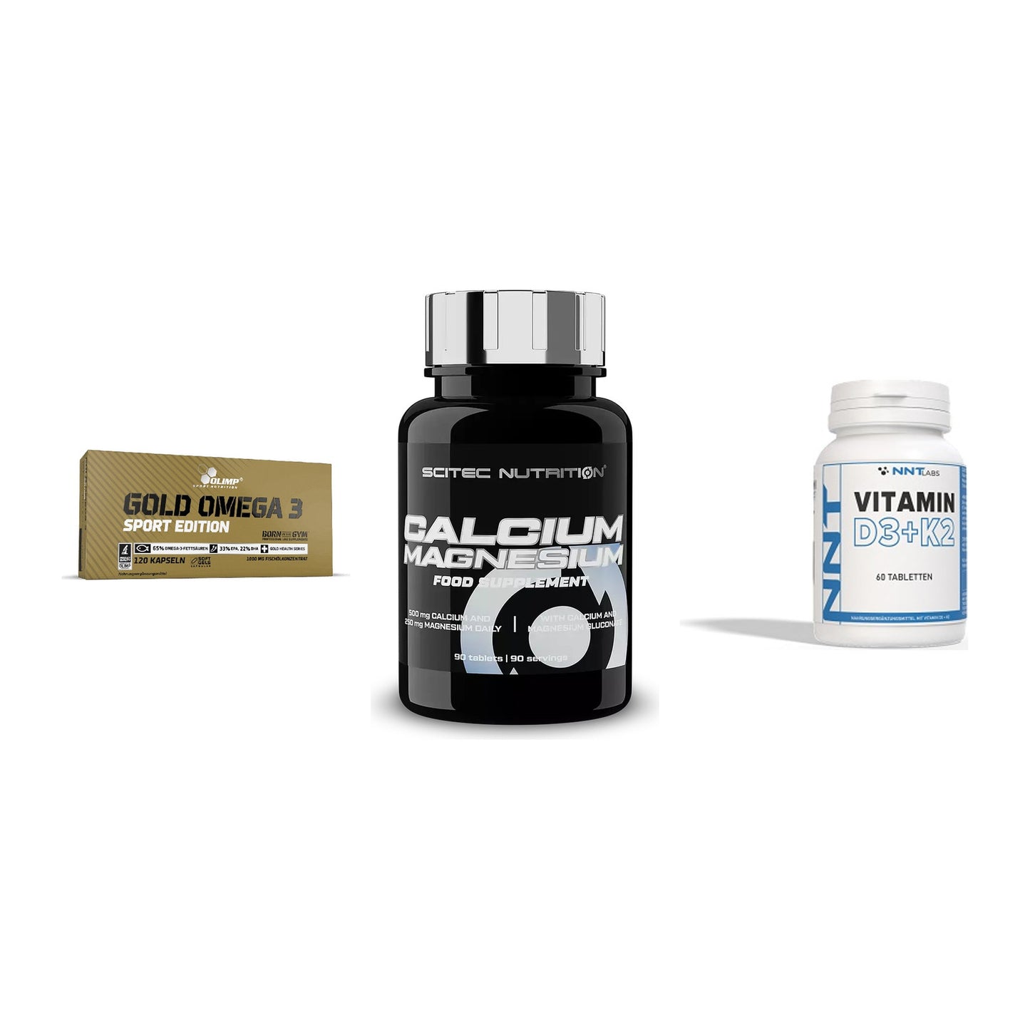 Herz & Gefäße: Olimp Omega 3 + Scitec Calcium + NNT Vitamin – alle enthaltenen Artikel