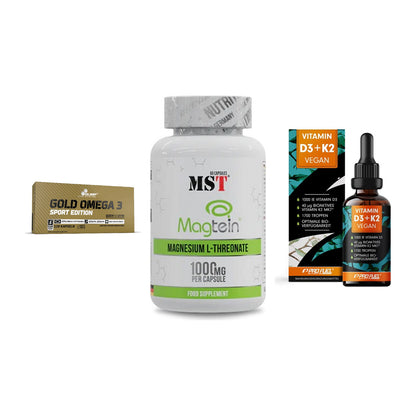 Herz & Gefäße: Olimp Omega 3 + MST Magnesium + ProFuel Vitamin – alle enthaltenen Artikel