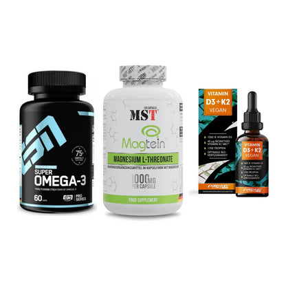 Herz & Gefäße: ESN Omega 3 + MST Magnesium + ProFuel Vitamin – alle enthaltenen Artikel