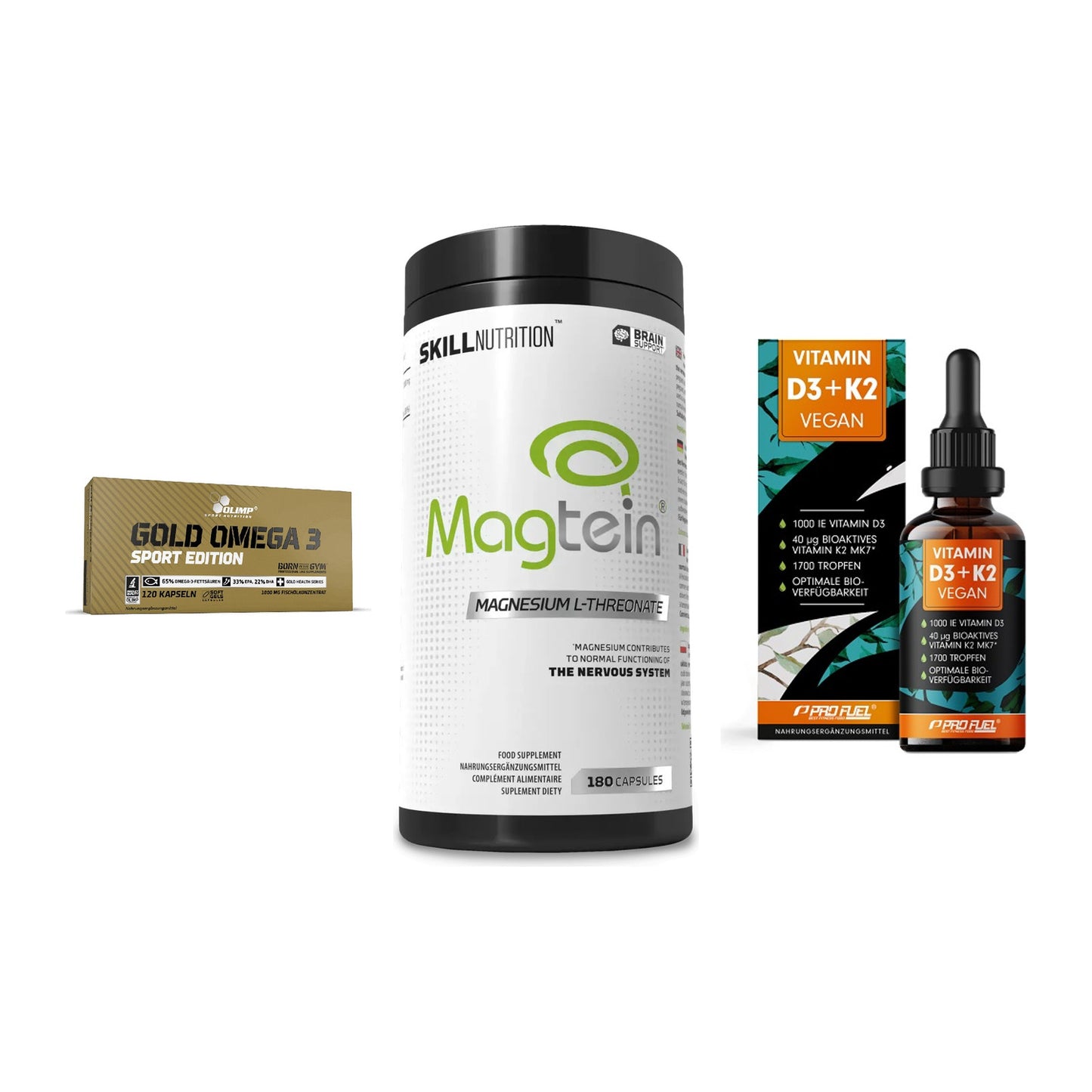 Herz & Gefäße: Olimp Omega 3 + Skill Nutrition + ProFuel Vitamin – alle enthaltenen Artikel