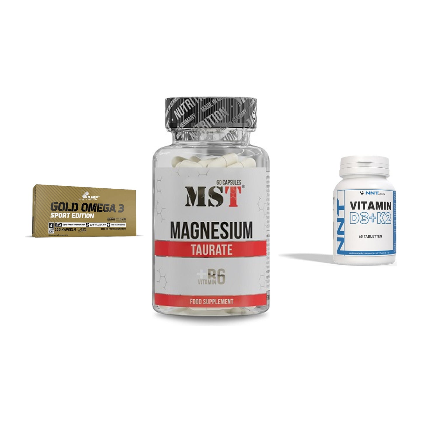 Herz & Gefäße: Olimp Omega 3 + MST Magnesium + NNT Vitamin – alle enthaltenen Artikel