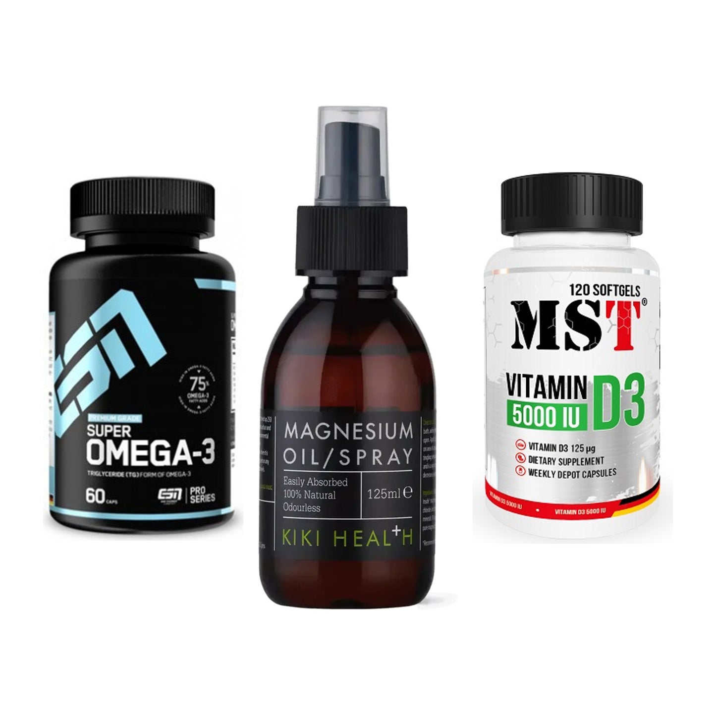 Herz & Gefäße: ESN Omega 3 + KIKI Health + MST Vitamin D3 – alle enthaltenen Artikel