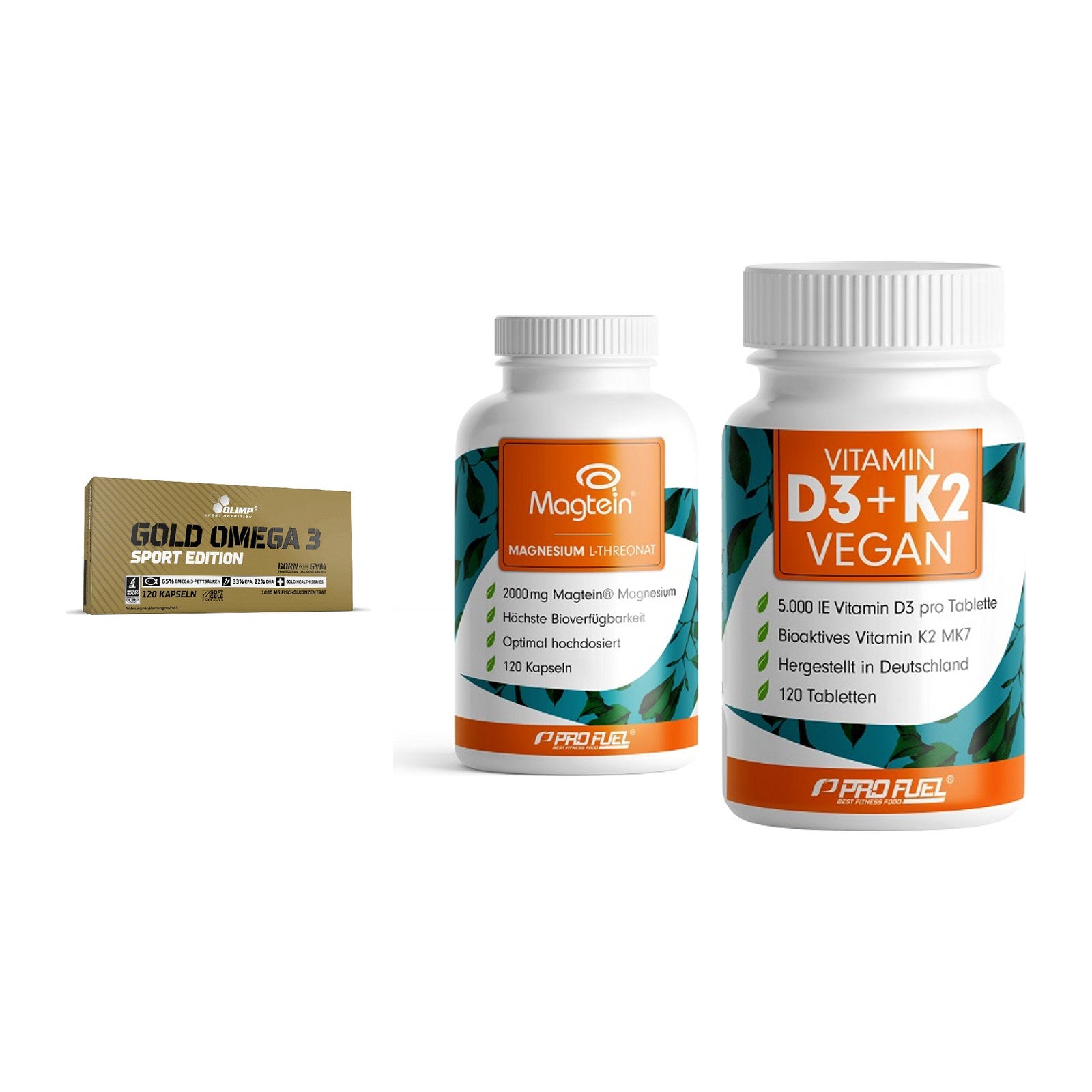 Herz & Gefäße: Olimp Omega 3 + ProFuel Magnesiu + ProFuel Vitamin – alle enthaltenen Artikel