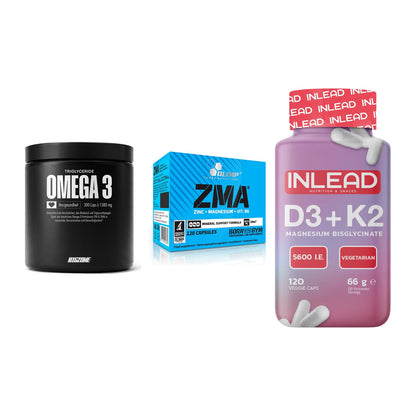 Herz & Gefäße: Big Zone Omega 3 + Olimp ZMA + INLEAD Vitamin – alle enthaltenen Artikel