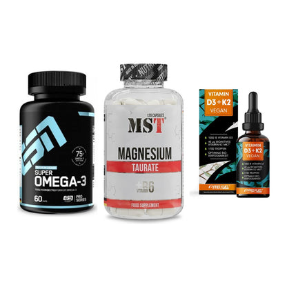 Herz & Gefäße: ESN Omega 3 + MST Magnesium + ProFuel Vitamin – alle enthaltenen Artikel
