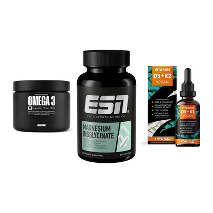 Herz & Gefäße: Big Zone Omega 3 + ESN Magnesium + ProFuel Vitamin – alle enthaltenen Artikel