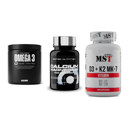 Herz & Gefäße: Big Zone Omega 3 + Scitec Calcium + MST Vitamin D3 – alle enthaltenen Artikel
