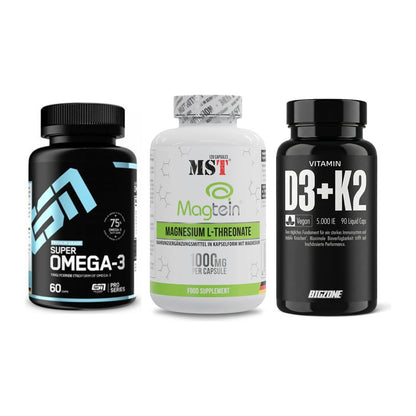 Herz & Gefäße: ESN Omega 3 + MST Magnesium + Big Zone Vitamin – alle enthaltenen Artikel