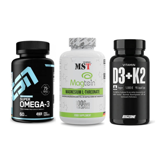 Herz & Gefäße: ESN Omega 3 + MST Magnesium + Big Zone Vitamin – alle enthaltenen Artikel