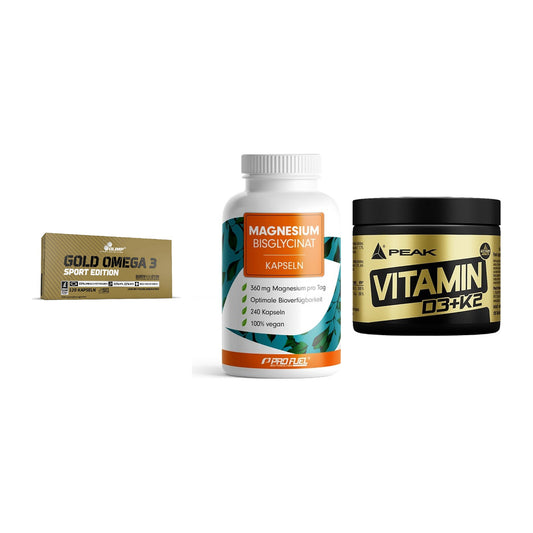 Herz & Gefäße: Olimp Omega 3 + ProFuel Magnesiu + Peak Vitamin – alle enthaltenen Artikel