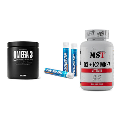 Herz & Gefäße: Big Zone Omega 3 + Body Attack + MST Vitamin D3 – alle enthaltenen Artikel