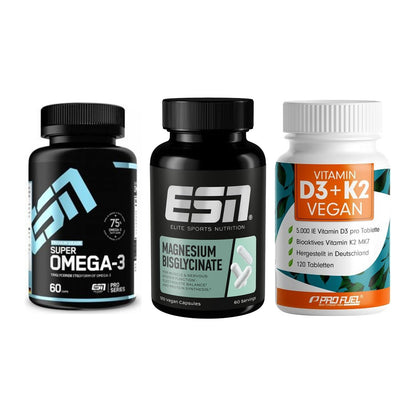 Herz & Gefäße: ESN Omega 3 + ESN Magnesium + ProFuel Vitamin – alle enthaltenen Artikel