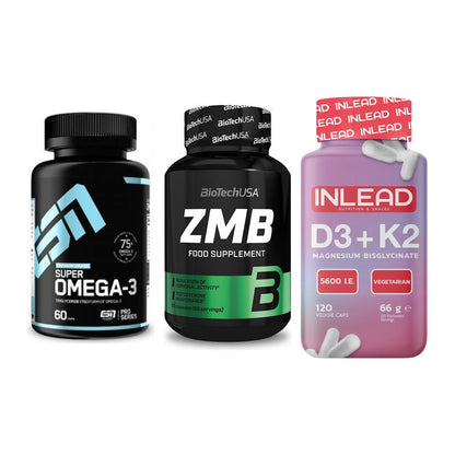 Herz & Gefäße: ESN Omega 3 + BioTech ZMB + INLEAD Vitamin – alle enthaltenen Artikel