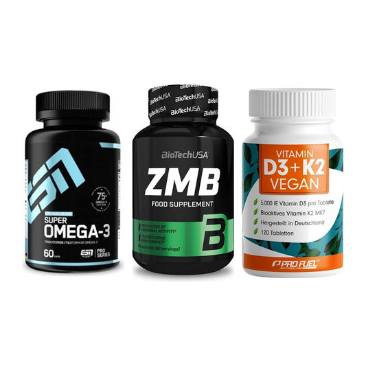 Herz & Gefäße: ESN Omega 3 + BioTech ZMB + ProFuel Vitamin – alle enthaltenen Artikel