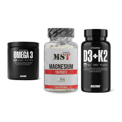 Herz & Gefäße: Big Zone Omega 3 + MST Magnesium + Big Zone Vitamin – alle enthaltenen Artikel