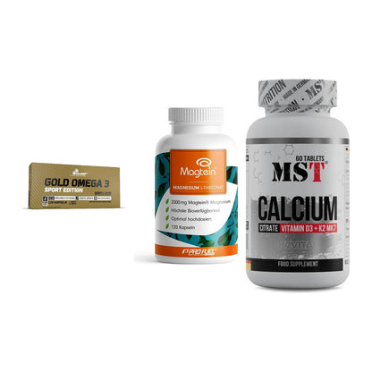 Herz & Gefäße: Olimp Omega 3 + ProFuel Magnesiu + MST Calcium – alle enthaltenen Artikel