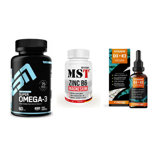 Herz & Gefäße: ESN Omega 3 + MST Zinc + ProFuel Vitamin – alle enthaltenen Artikel
