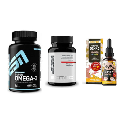 Herz & Gefäße: ESN Omega 3 + Scitec Magnesium + ProFuel VITAMIN – alle enthaltenen Artikel