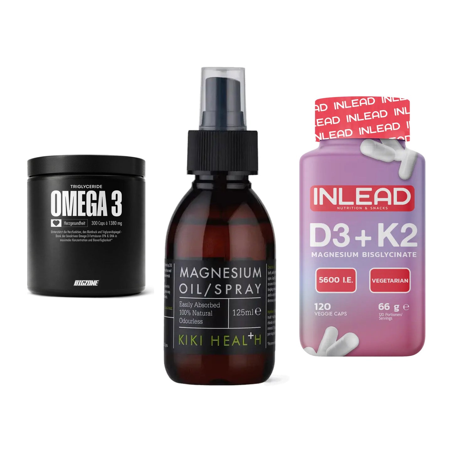 Herz & Gefäße: Big Zone Omega 3 + KIKI Health + INLEAD Vitamin – alle enthaltenen Artikel
