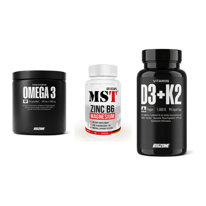 Herz & Gefäße: Big Zone Omega 3 + MST Zinc + Big Zone Vitamin – alle enthaltenen Artikel